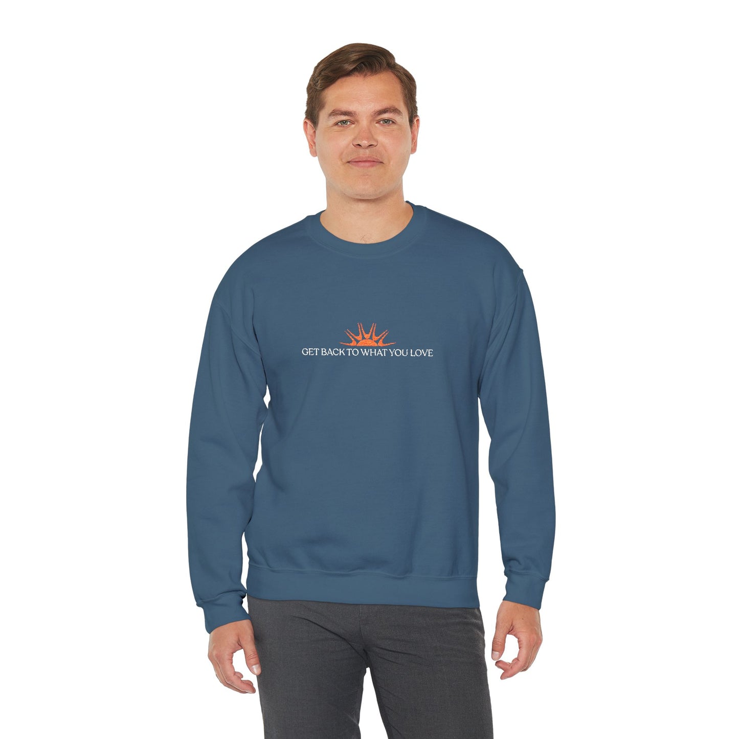 Embroidered Classic Get Back to What You Love TheraWest Crewneck