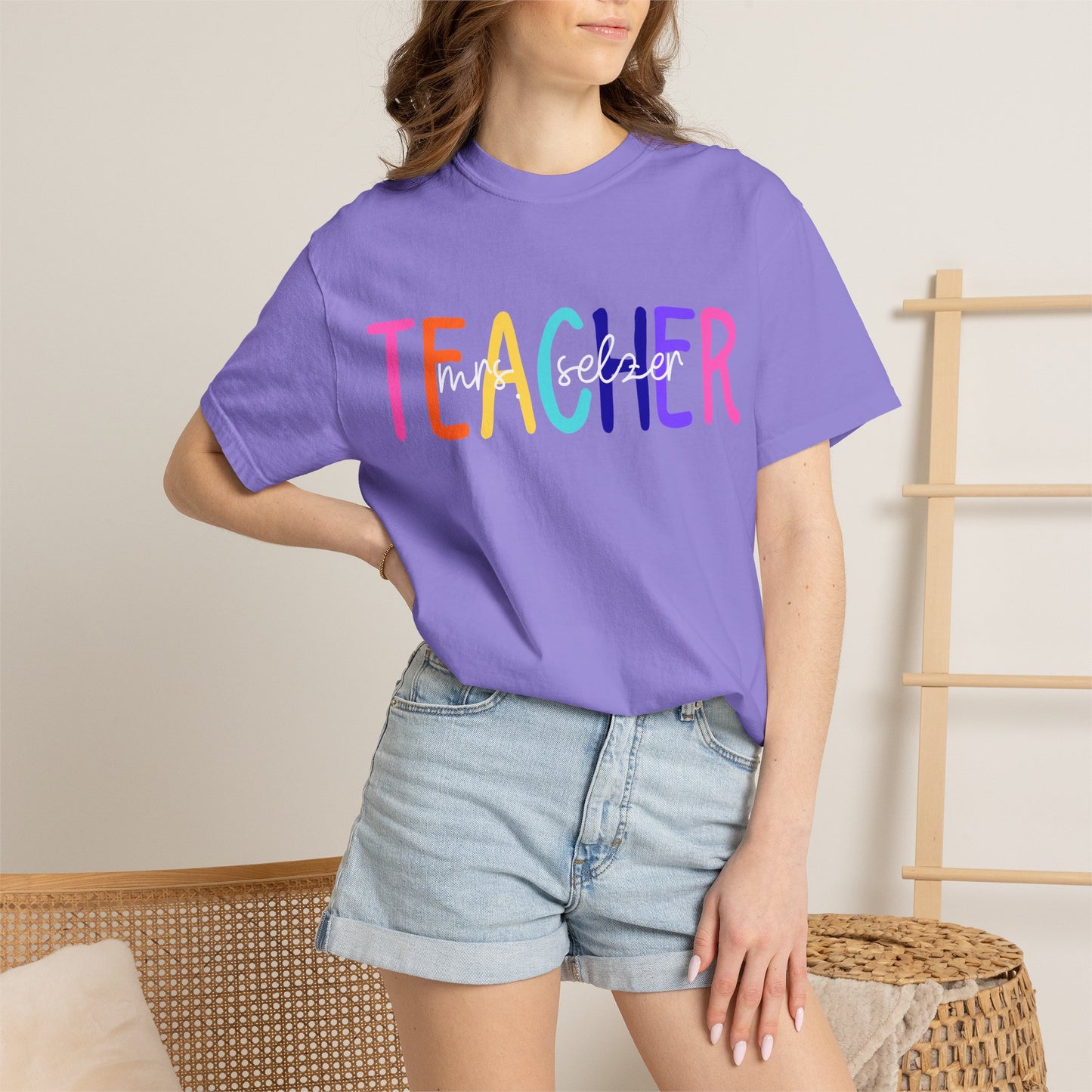 Custom Name Teacher Comfort Colors