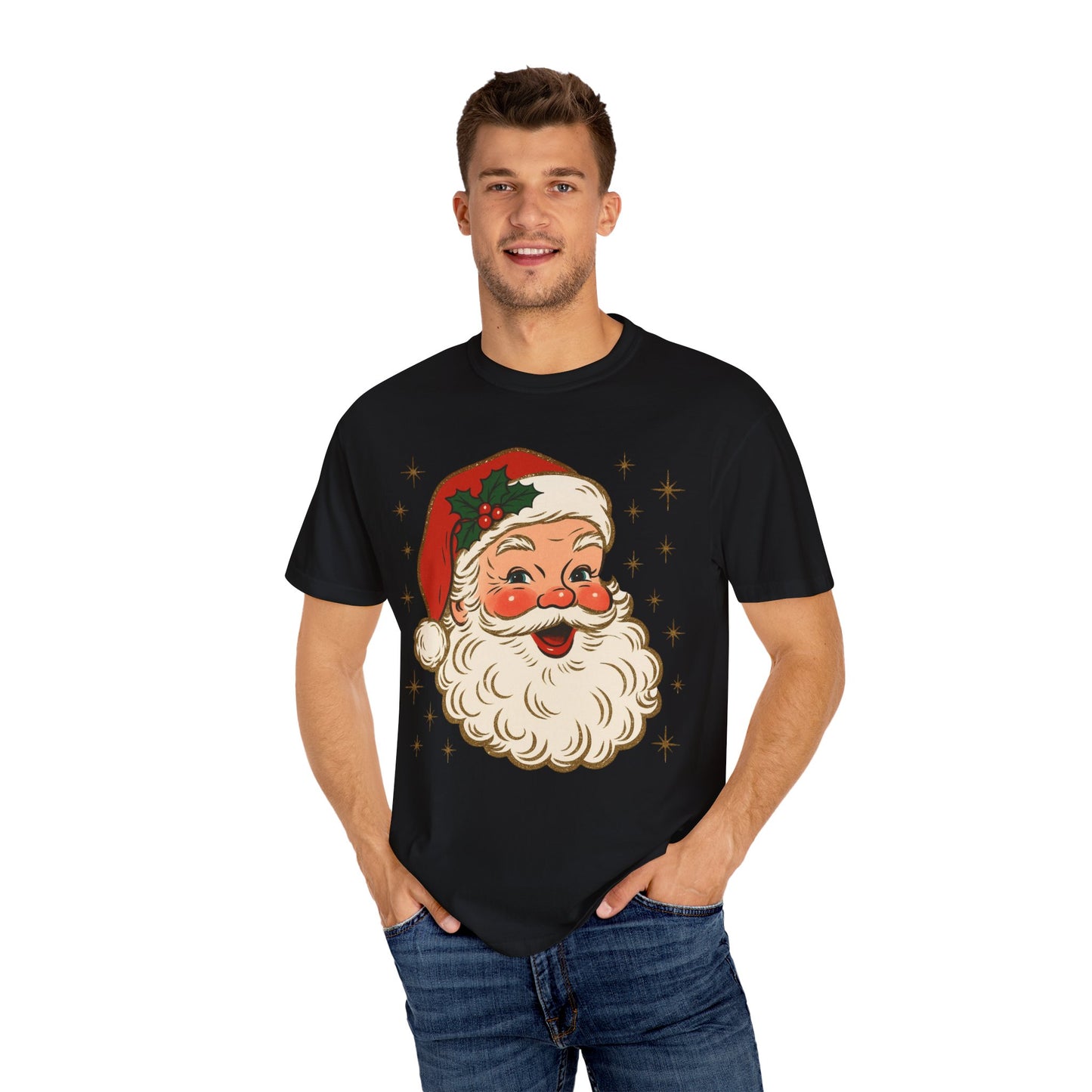Retro Santa Comfort Colors Tee