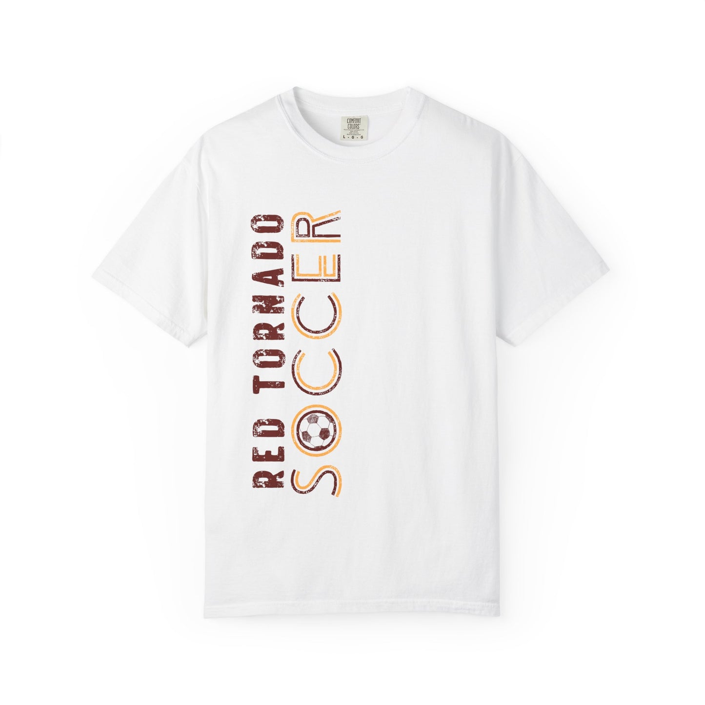Red Tornado Soccer Comfort Colors Tee
