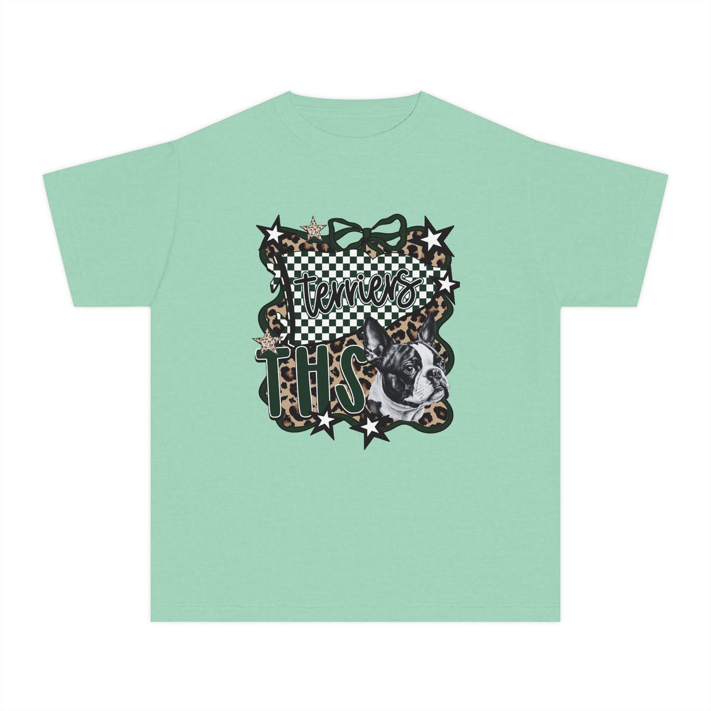 Youth leopard terriers