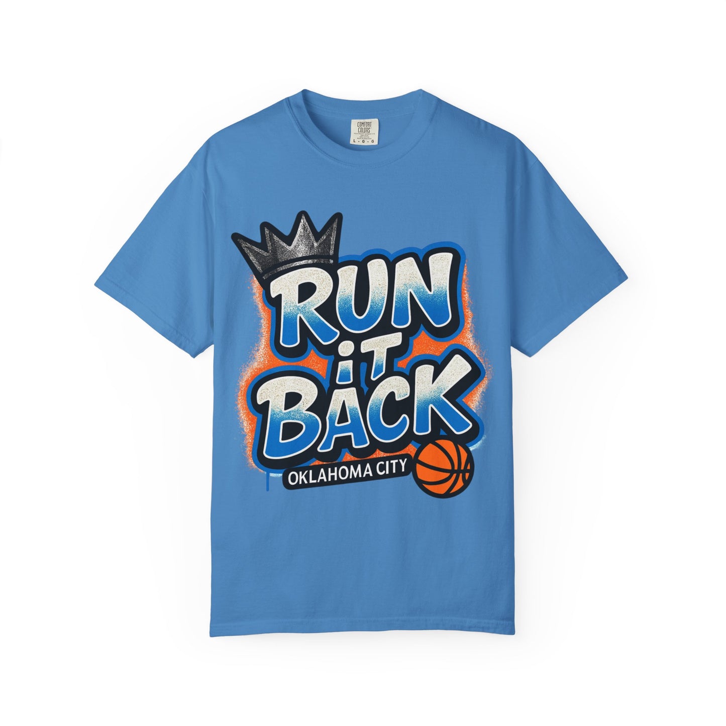 OKC Spray Paint Run it Back Comfort Colors Tee