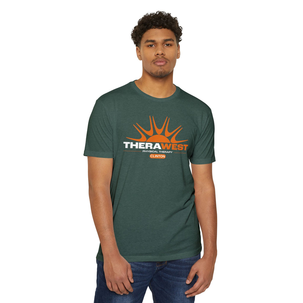 TheraWest Centered Location Unisex CVC Jersey T-shirt