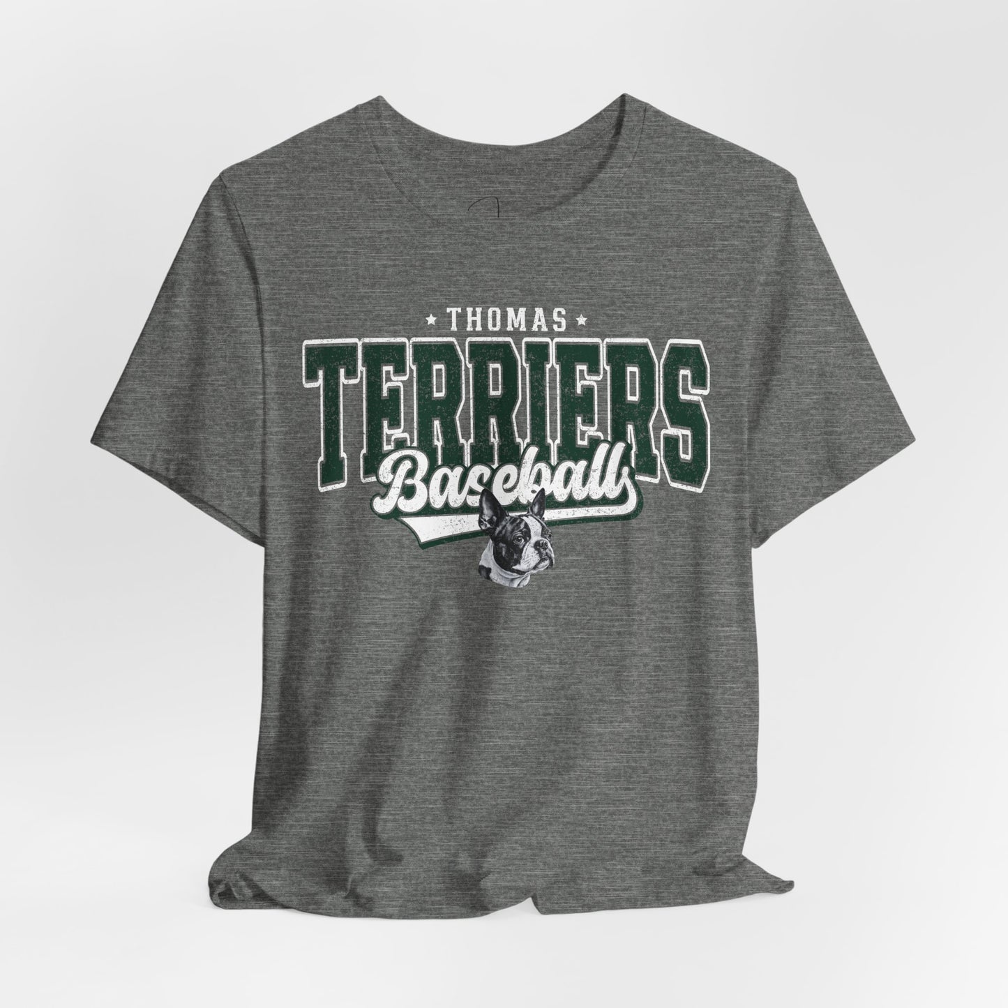Thomas Terriers Baseball Tee Bella Canvas