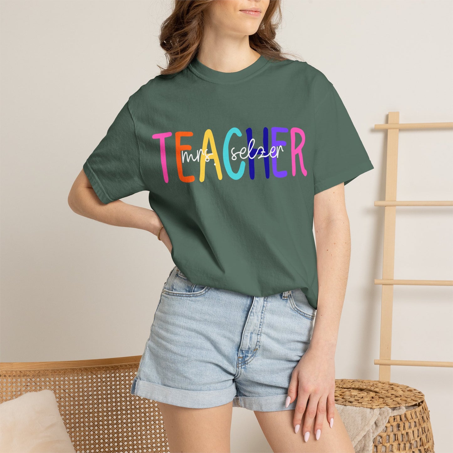 Custom Name Teacher Comfort Colors