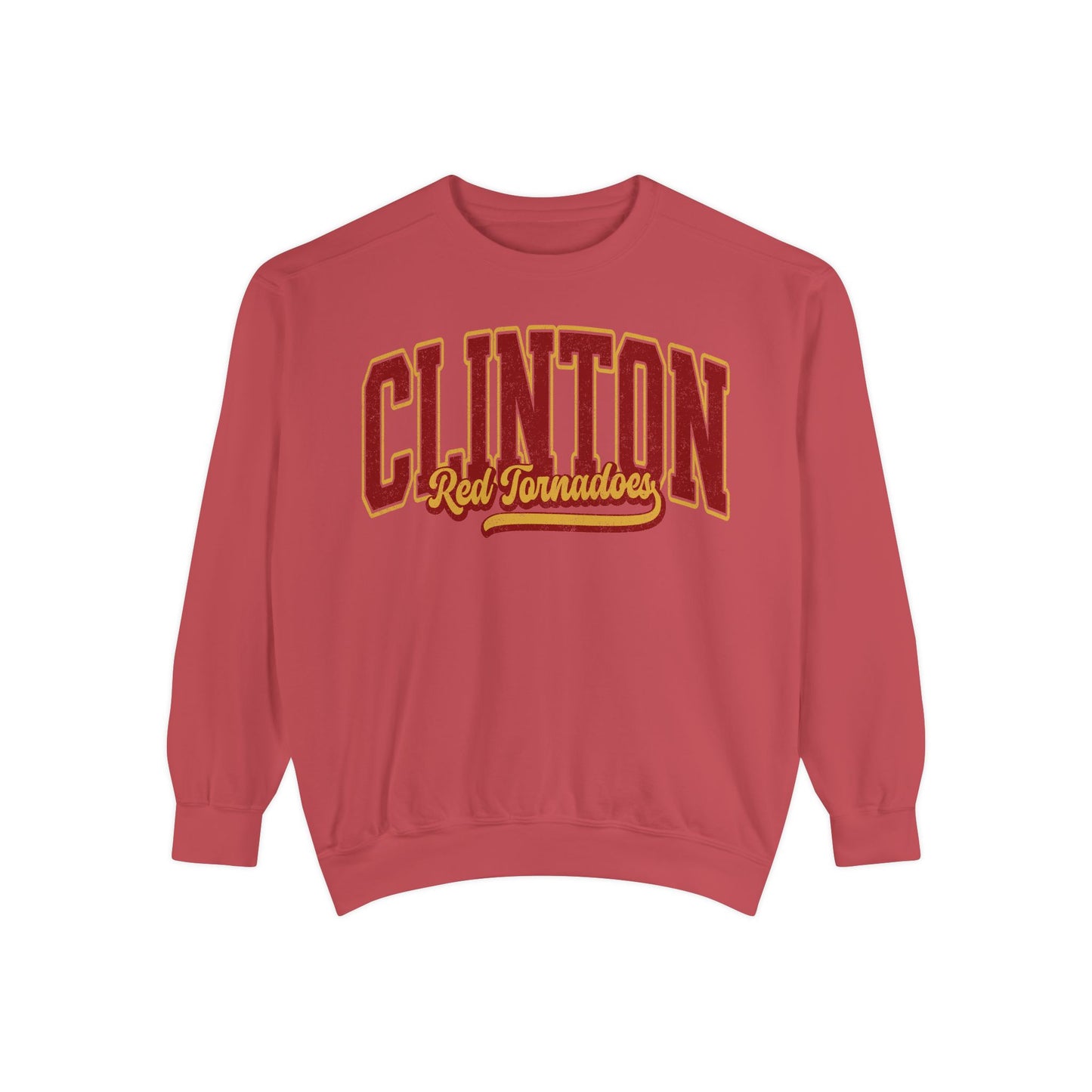 Clinton Red Tornadoes Heavy Weight Comfort Colors Crewneck