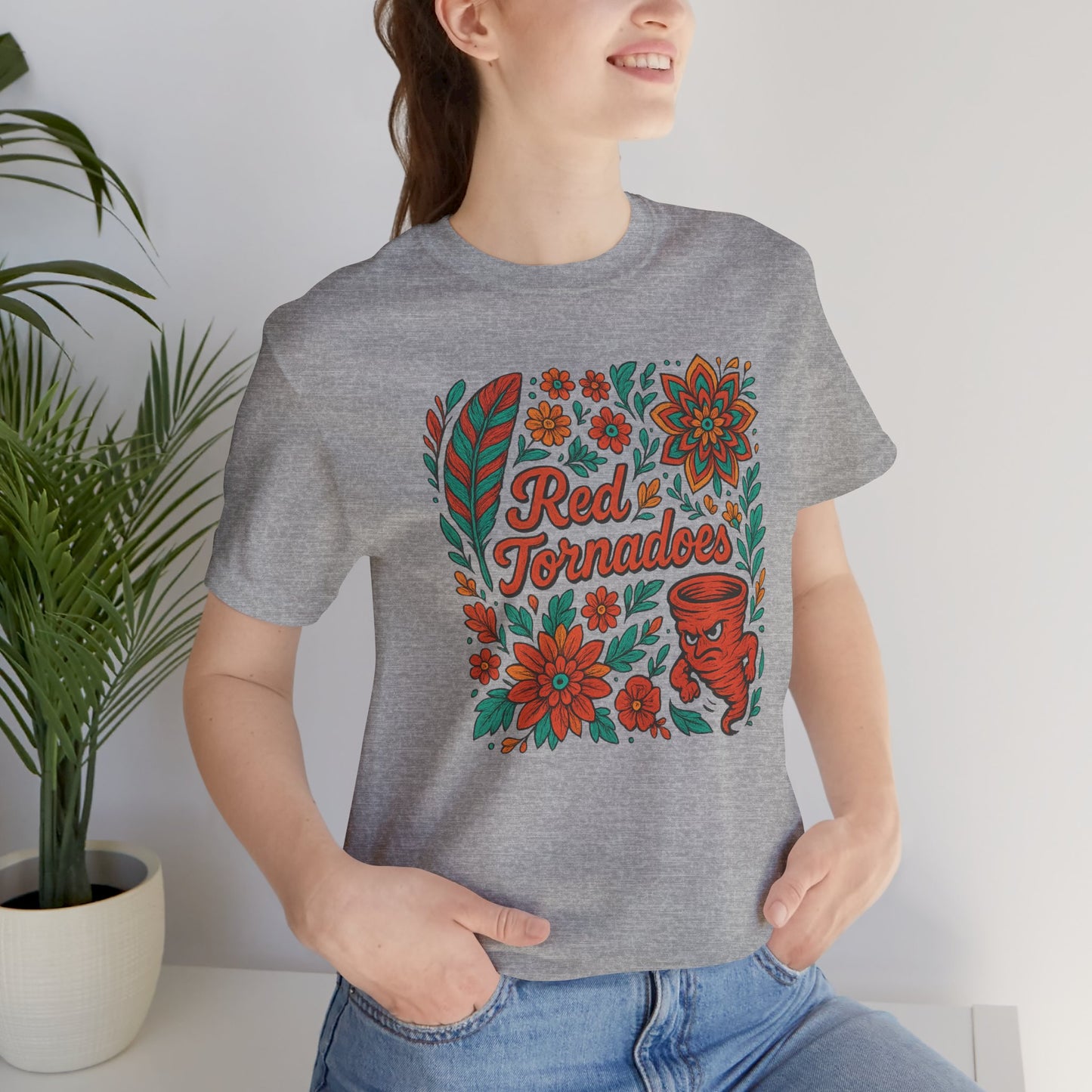 Red Tornadoes Bella Canvas