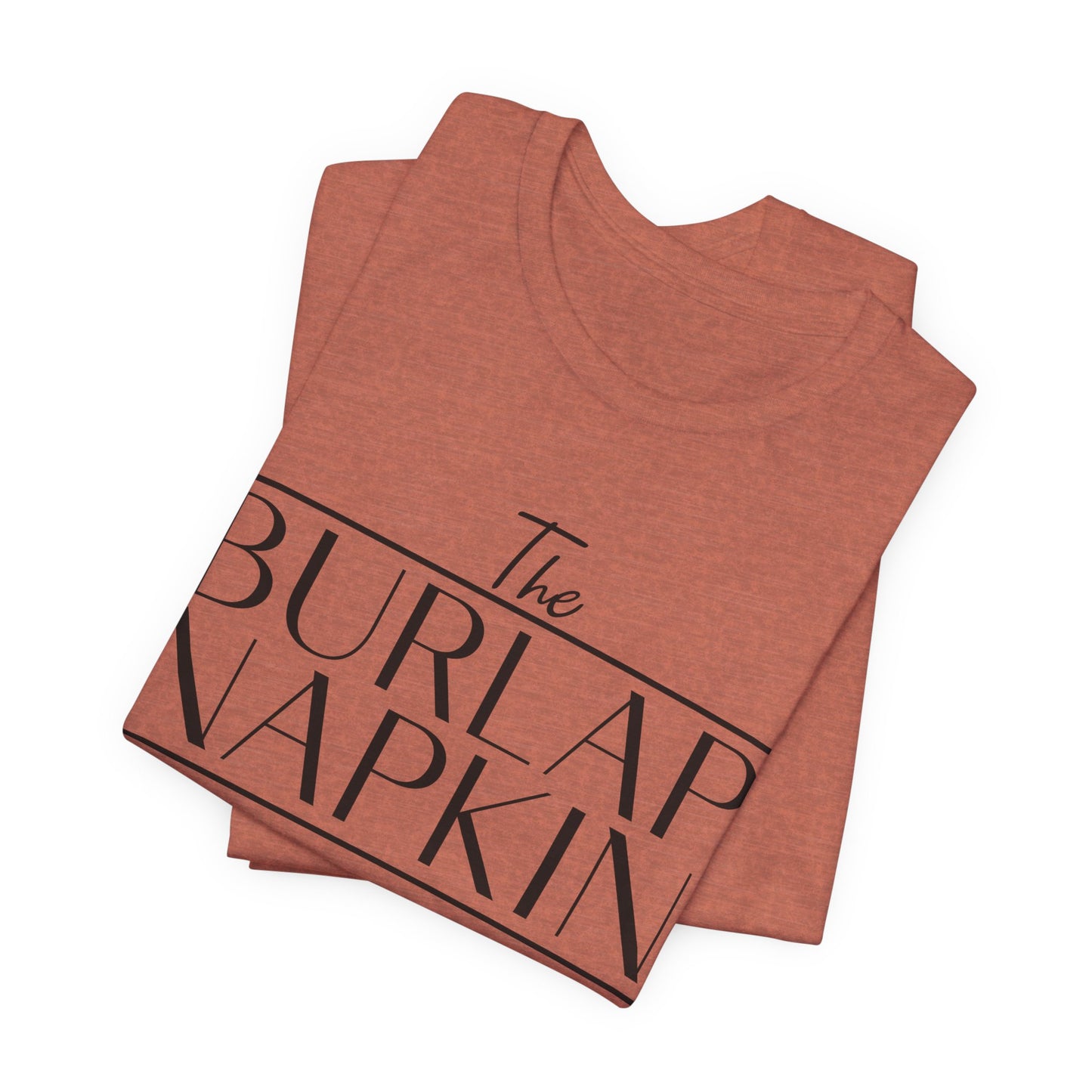 Burlap Napkin Front Only Bella Canvas