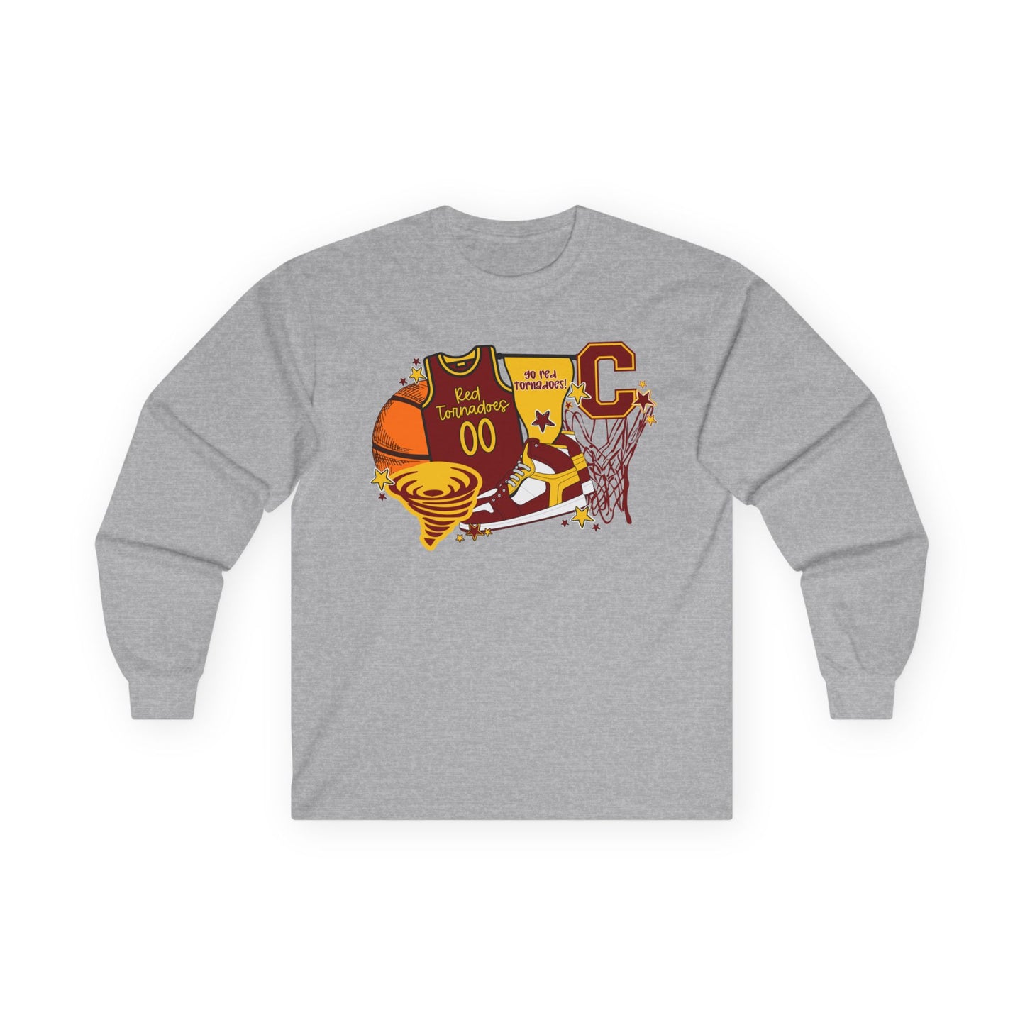 Custom Basketball Jersey Spirit Long Sleeve Clinton