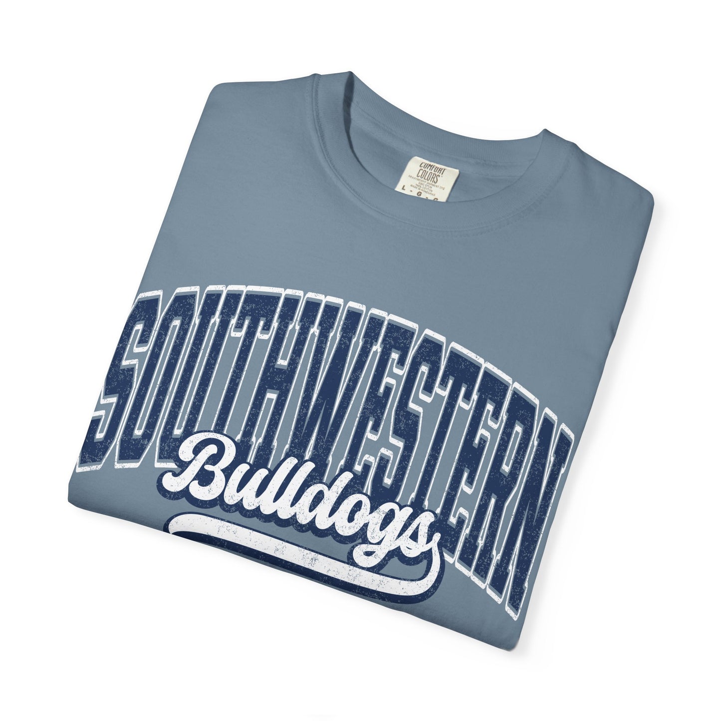 Retro comfort colors tee bulldogs