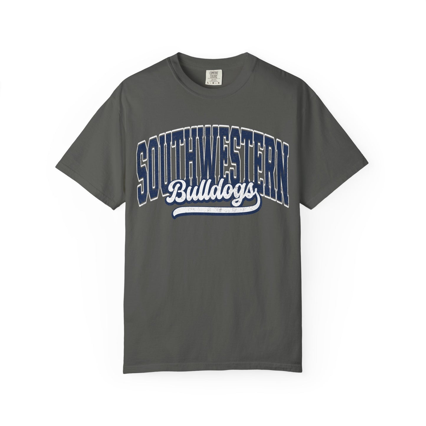 Retro comfort colors tee bulldogs