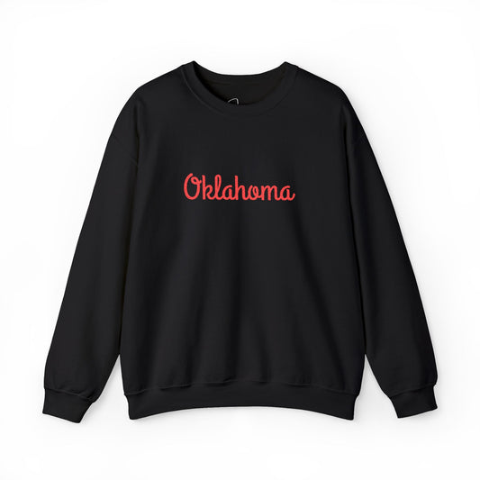 Oklahoma Embroidery Heavy Blend™ Crewneck Sweatshirt