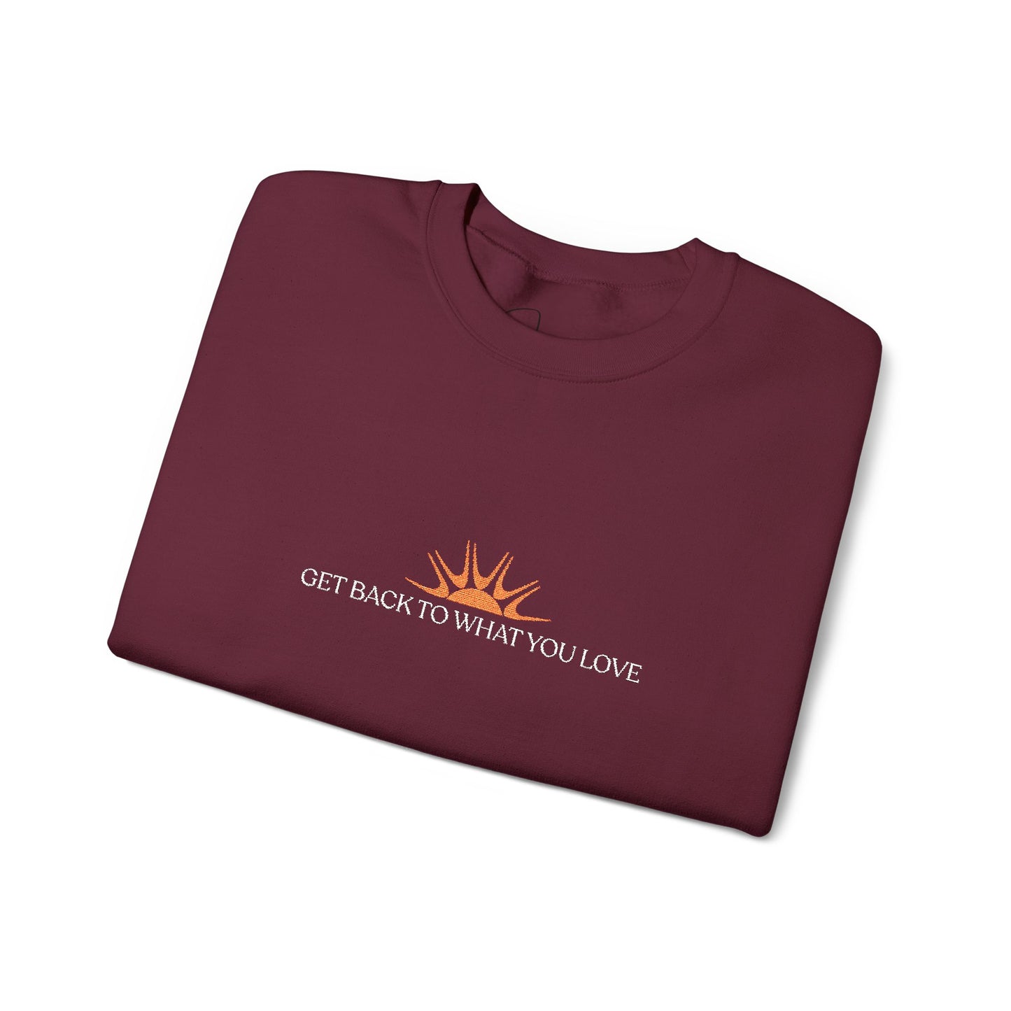 Embroidered Classic Get Back to What You Love TheraWest Crewneck