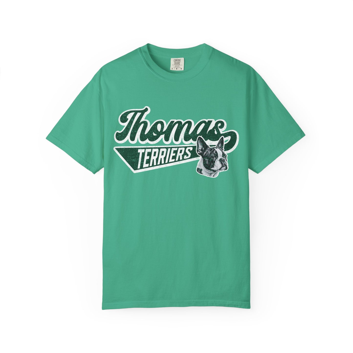 Thomas Terriers Retro w/ mascot Comfort Colors Tee