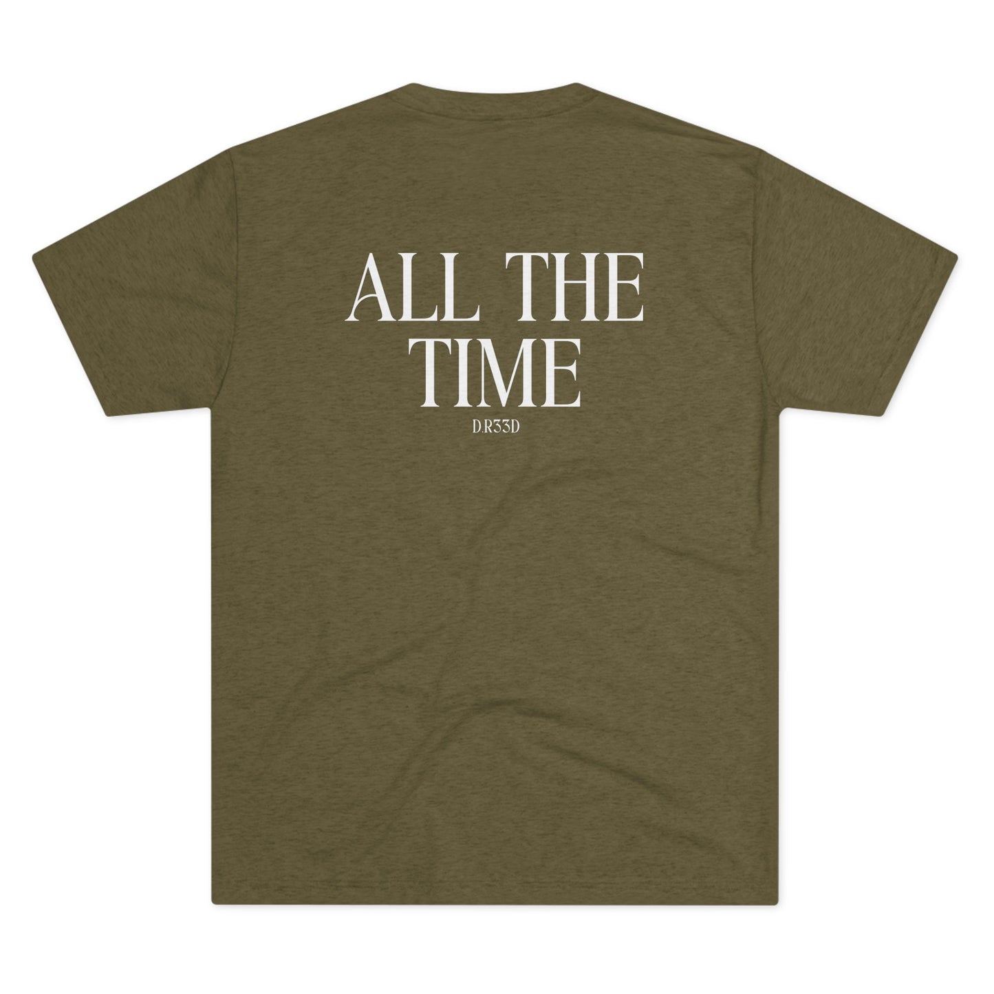 Unisex Tri-Blend Crew Tee D.R33D God is Good Front Back
