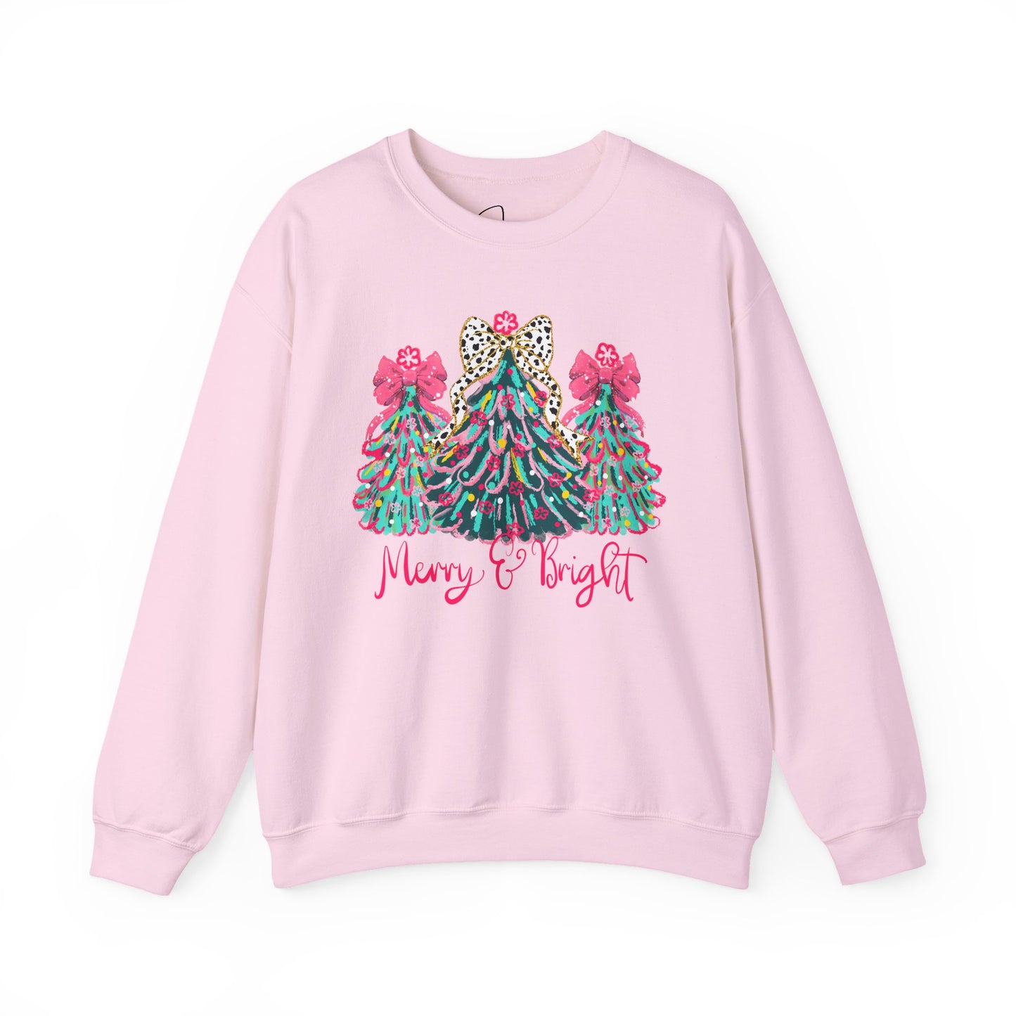 Merry and Bright Heavy Blend™ Crewneck Sweatshirt