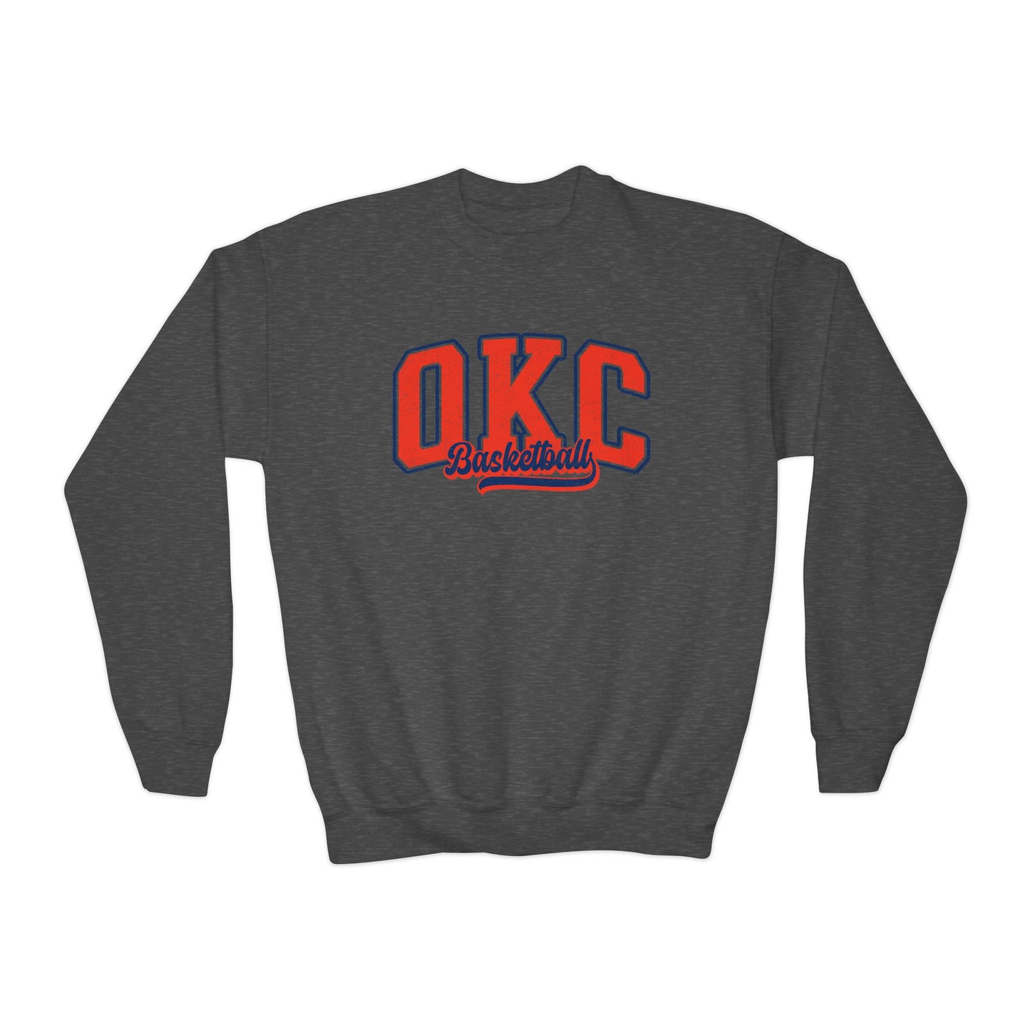 Youth OKC Basketball Crewneck