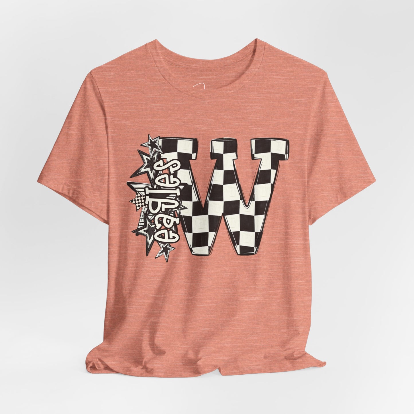 Checkered Weatherford Eagles Bella Canvas Tee