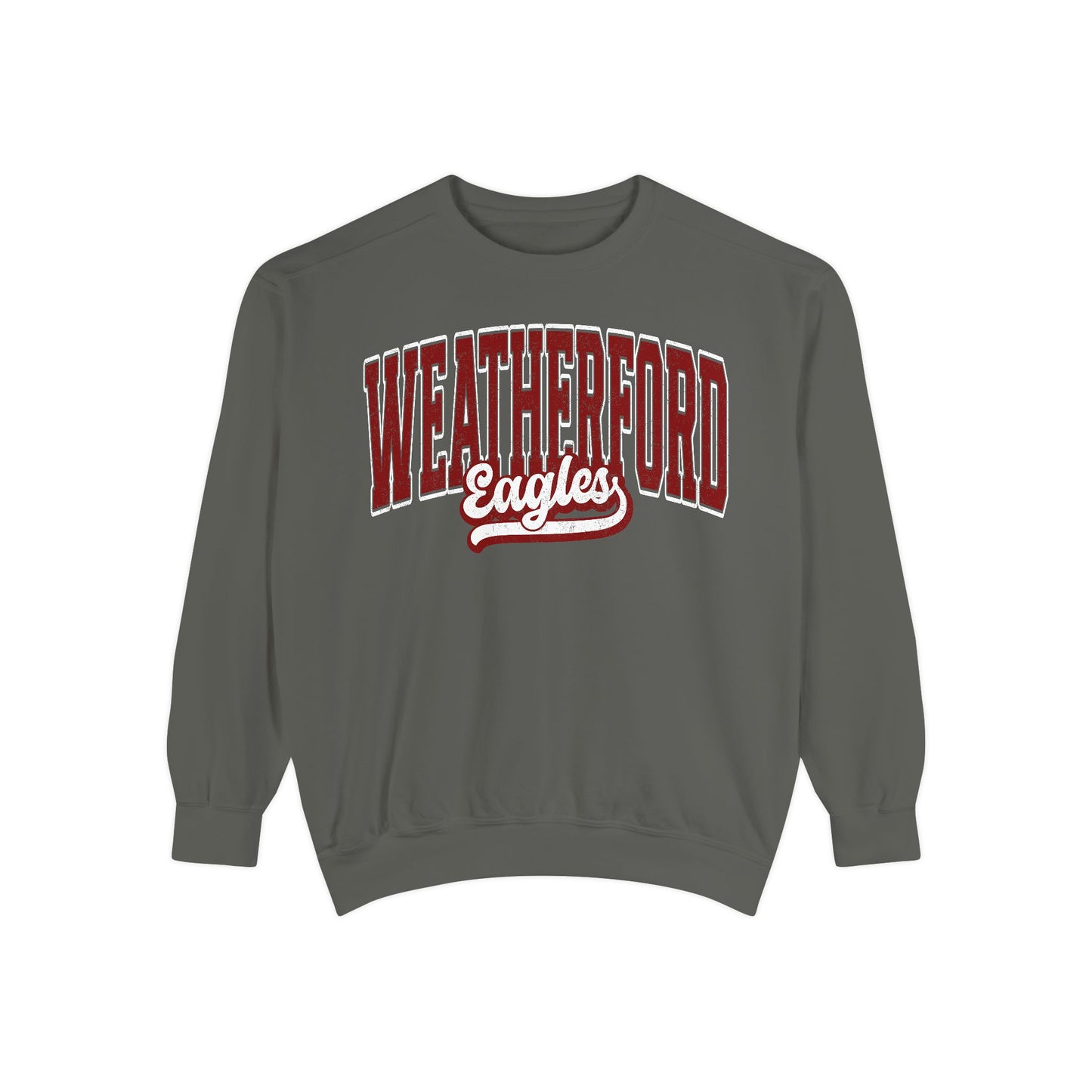 Retro Heavyweight Comfort Colors Sweatshirt Weatherford Eagles