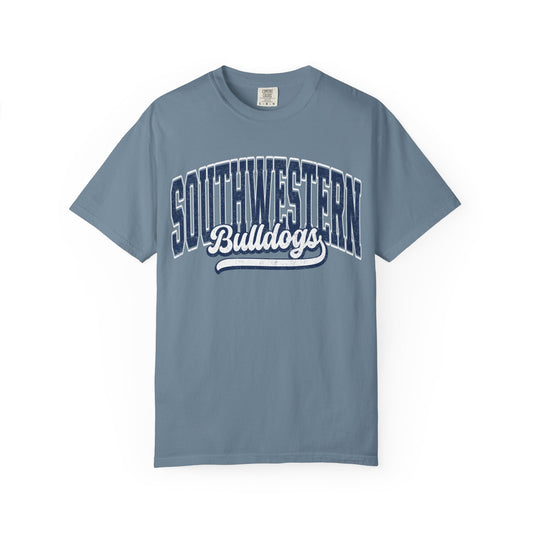Retro comfort colors tee bulldogs