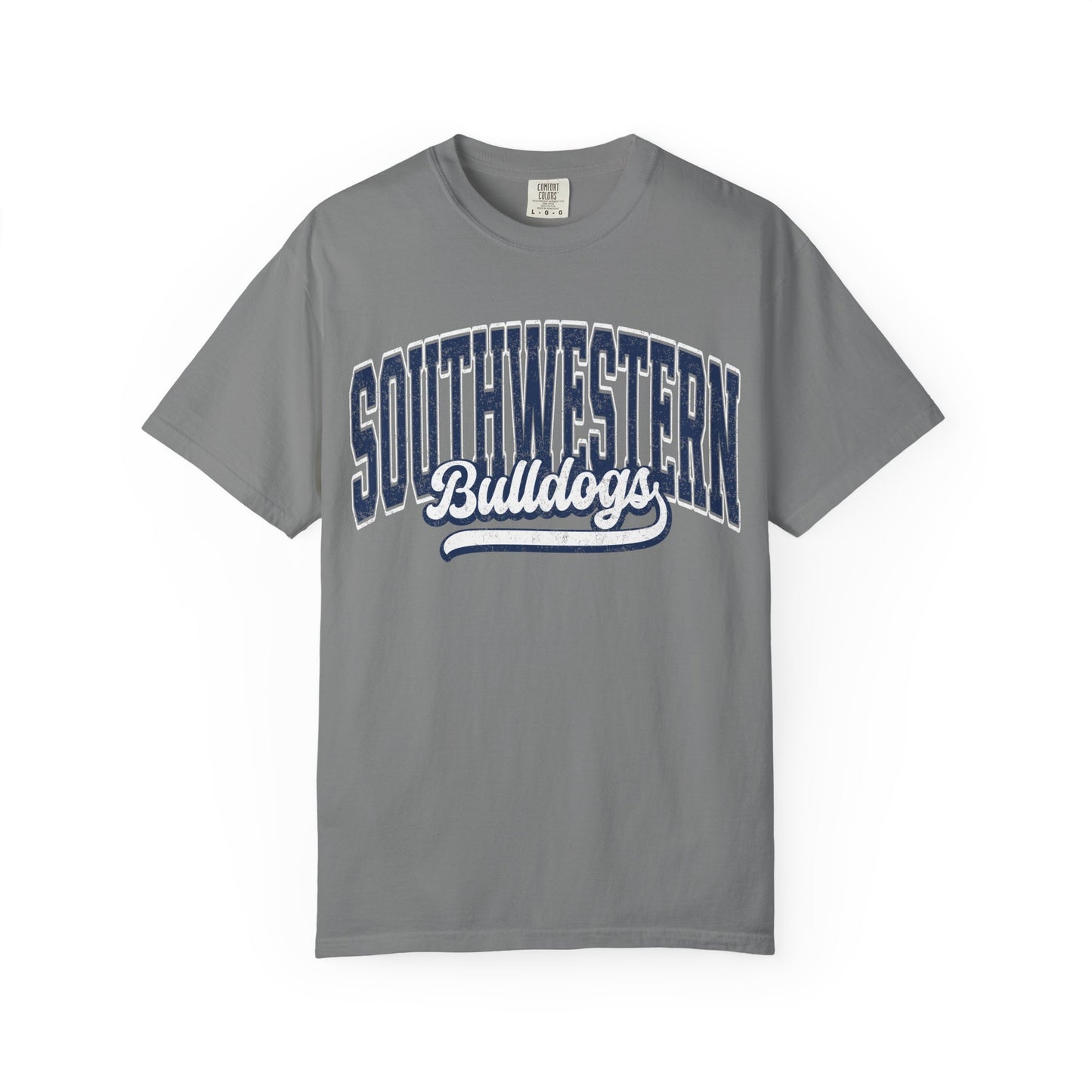 Retro comfort colors tee bulldogs