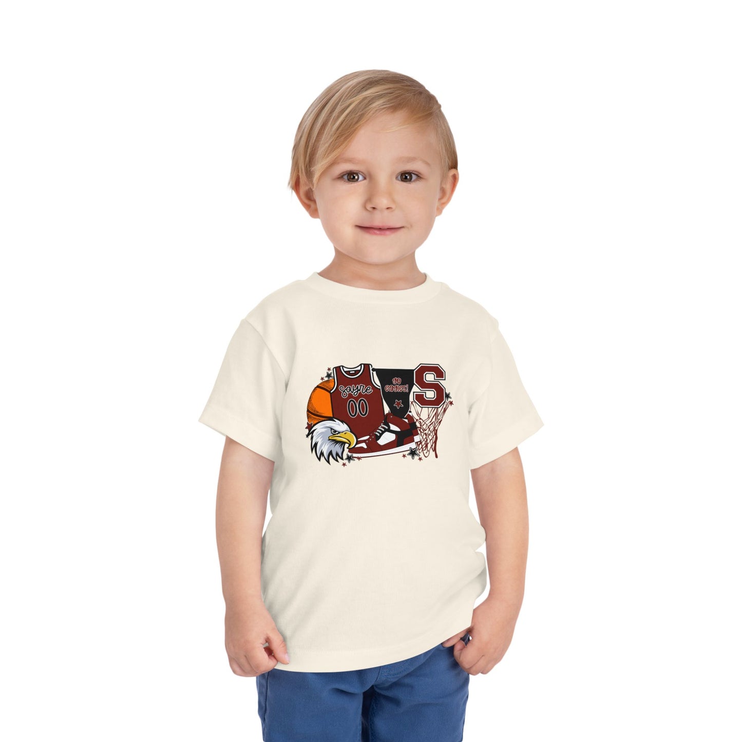 Limited Time Toddler Sayre Eagles Custom Jersey Tee