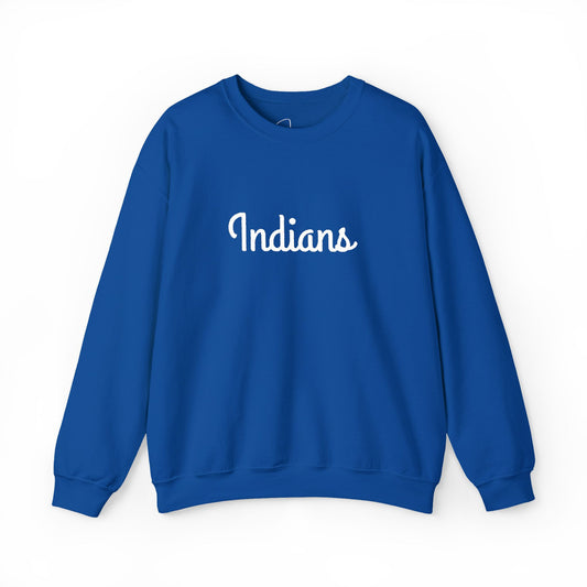 Indians Embroidered Unisex Heavy Blend™ Crewneck Sweatshirt