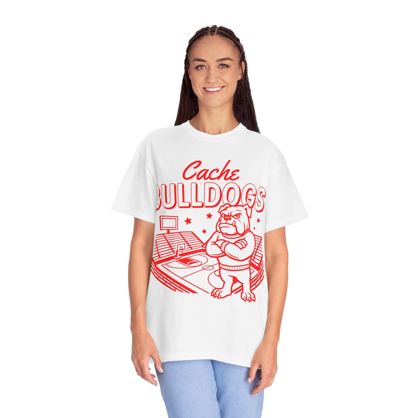 Cache Bulldogs Basketball Comfort Colors Tee