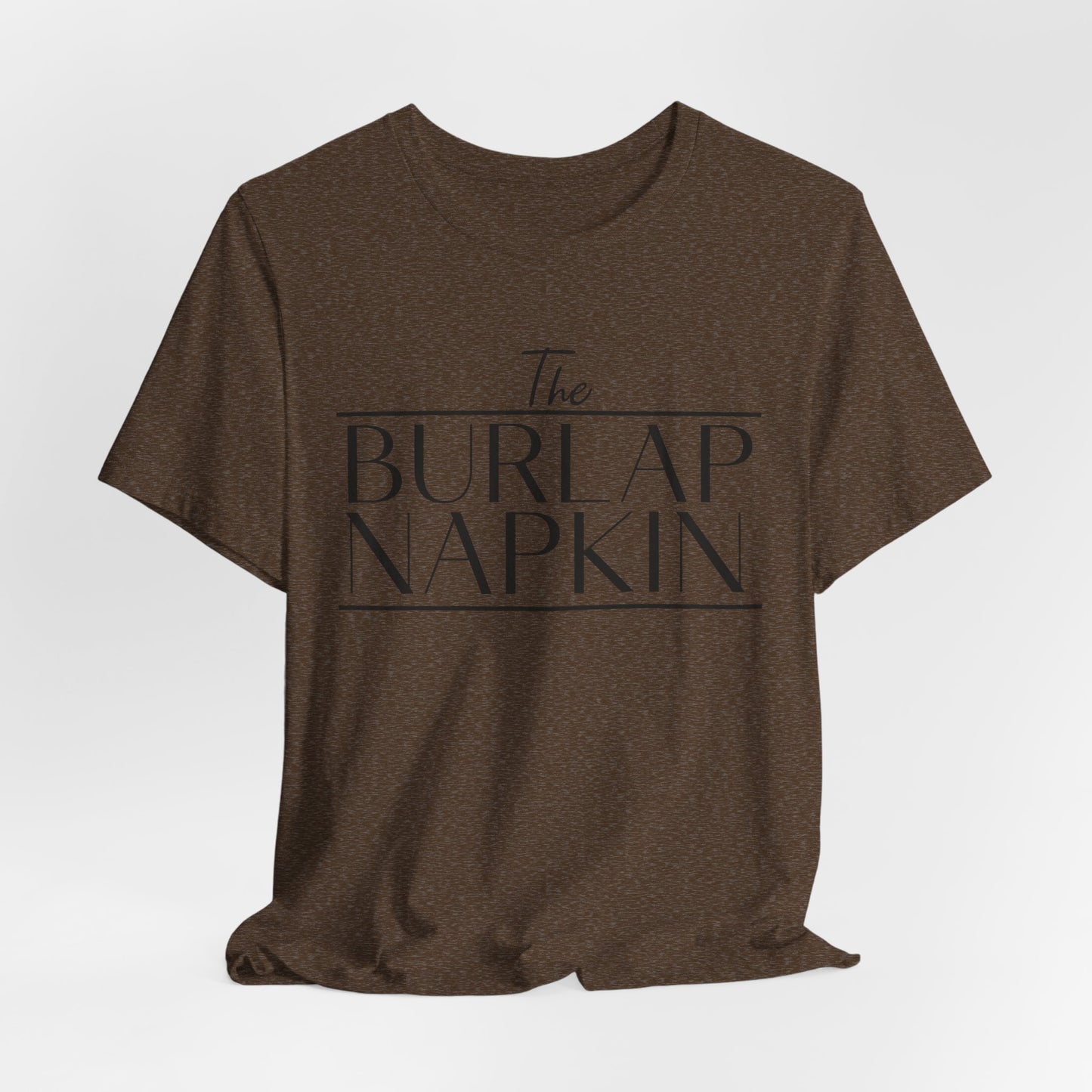 Burlap Napkin Front Only Bella Canvas