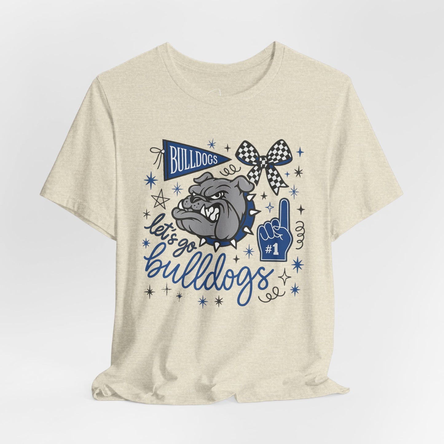 Lets Go Bulldogs Bella Canvas Tee