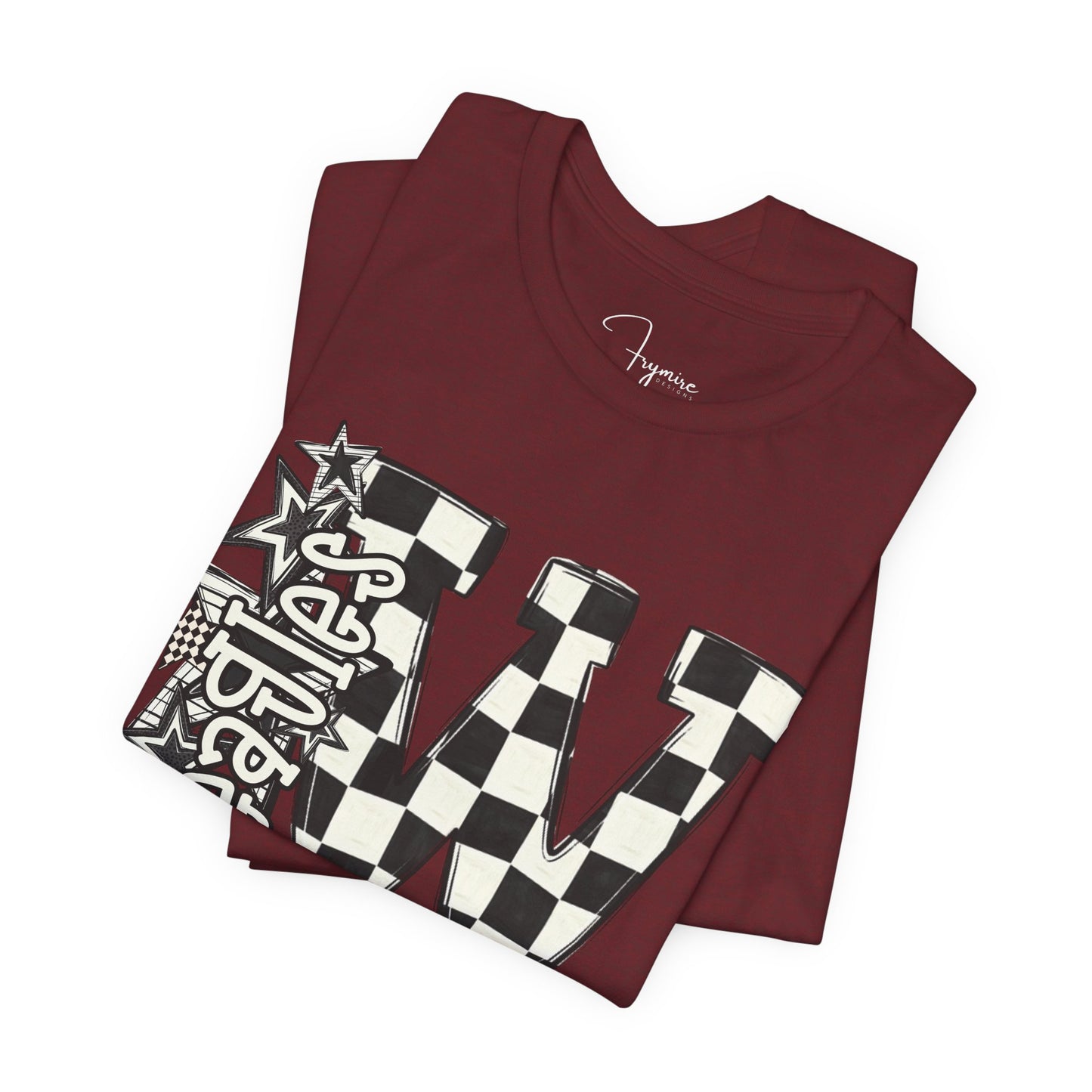 Checkered Weatherford Eagles Bella Canvas Tee