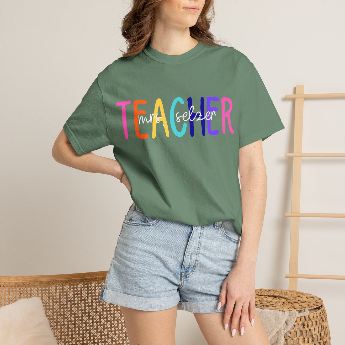 Custom Name Teacher Comfort Colors