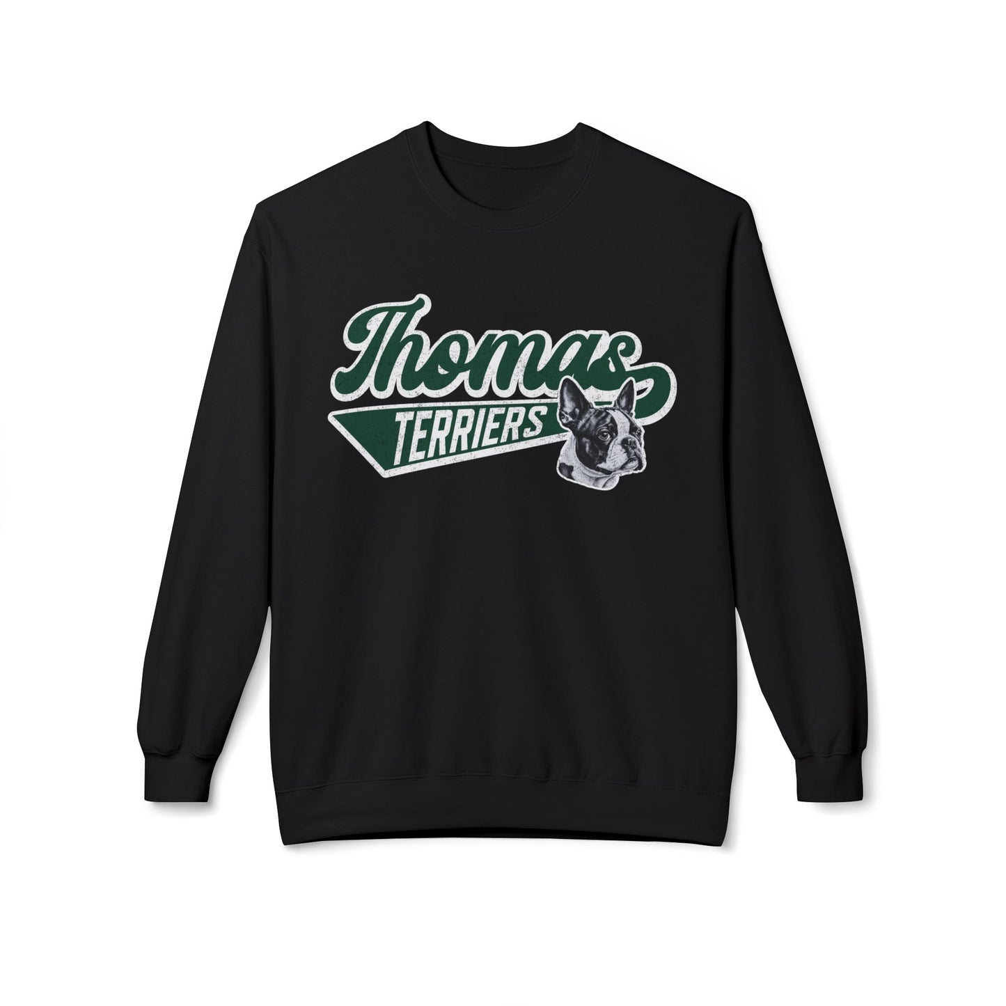 Thomas Terriers Midweight Softstyle Fleece Crewneck Sweatshirt