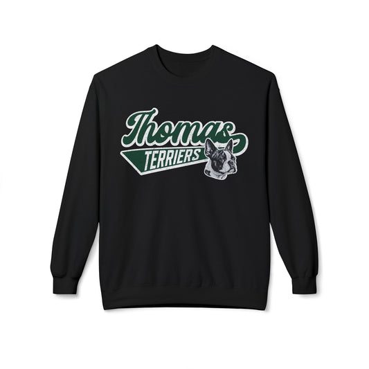 Thomas Terriers Midweight Softstyle Fleece Crewneck Sweatshirt