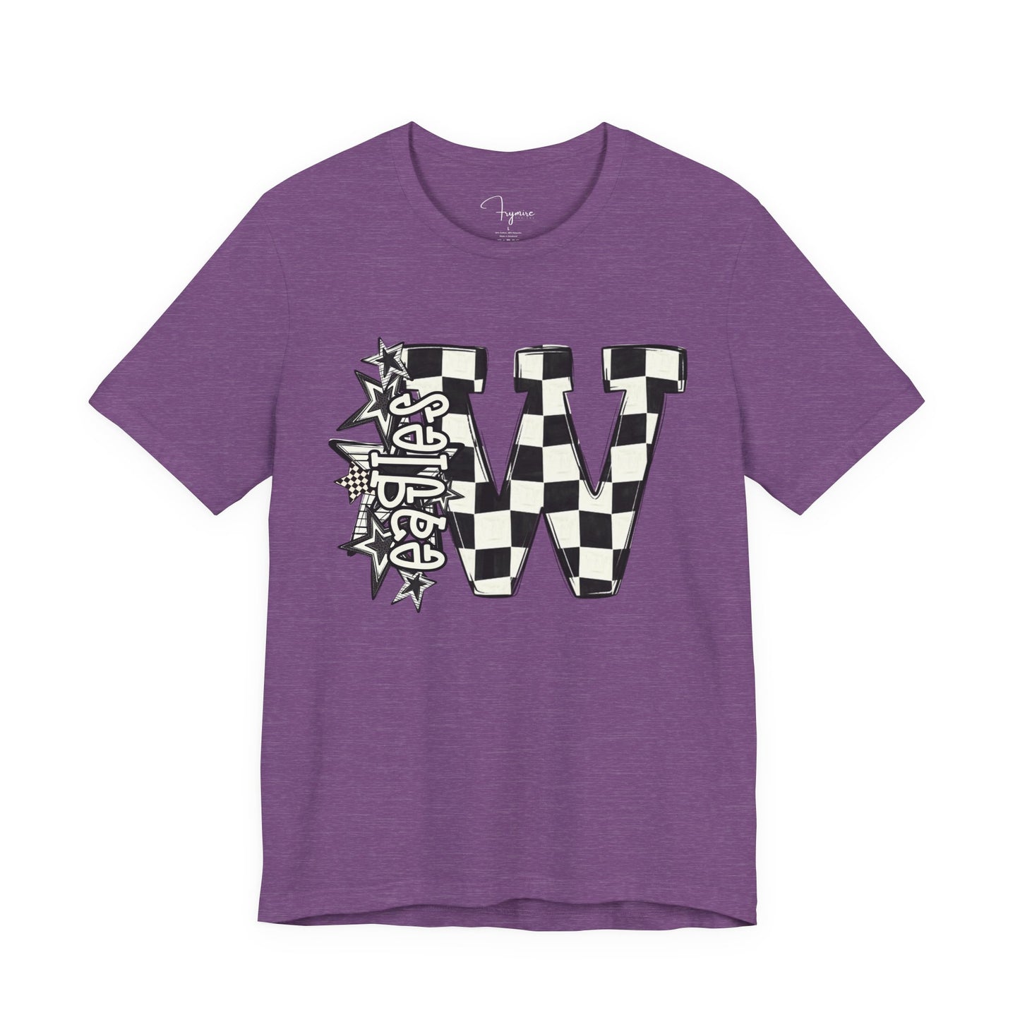 Checkered Weatherford Eagles Bella Canvas Tee