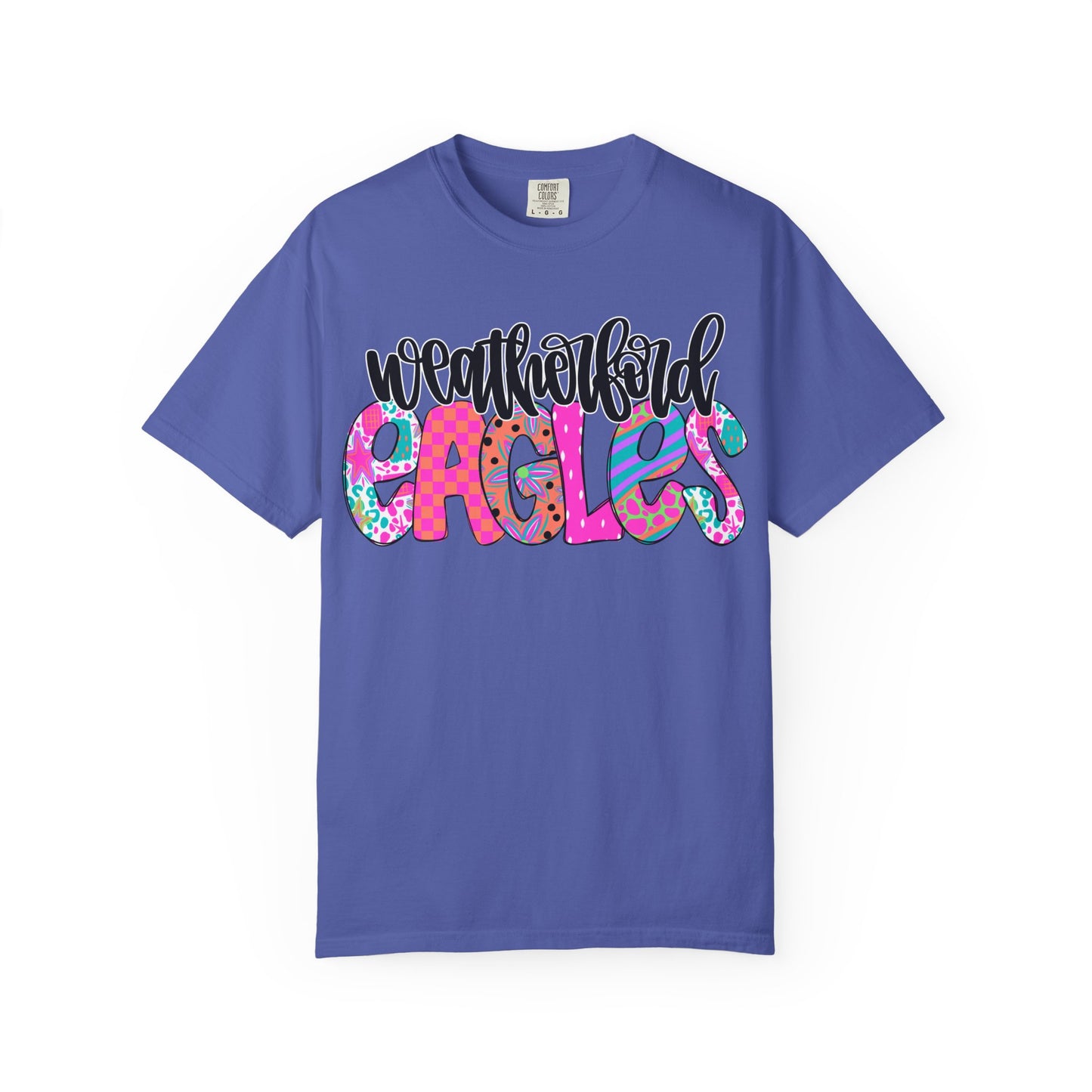 Weatherford Eagles Funky Comfort Colors Tee