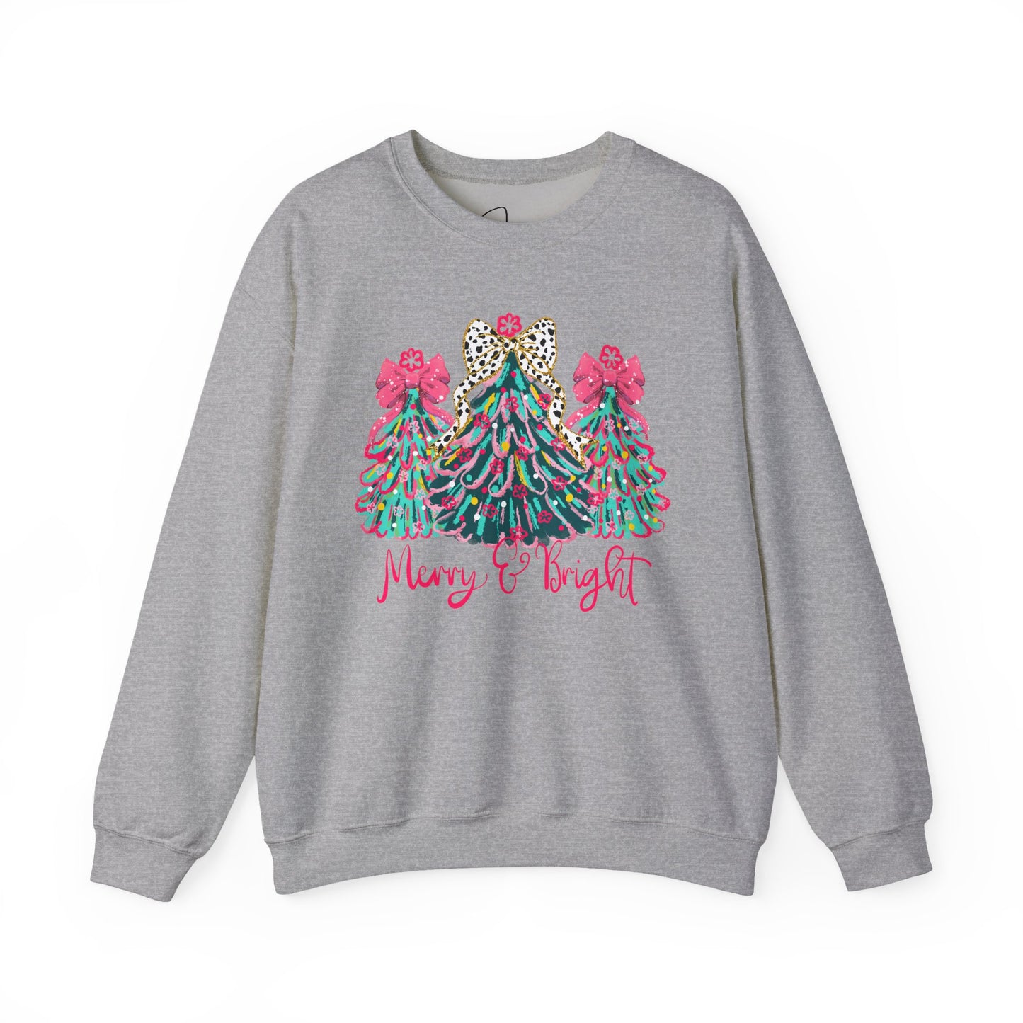 Merry and Bright Heavy Blend™ Crewneck Sweatshirt