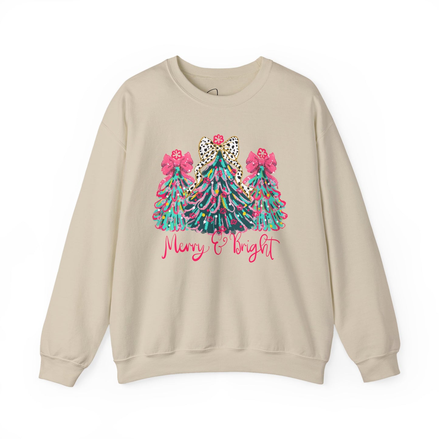 Merry and Bright Heavy Blend™ Crewneck Sweatshirt