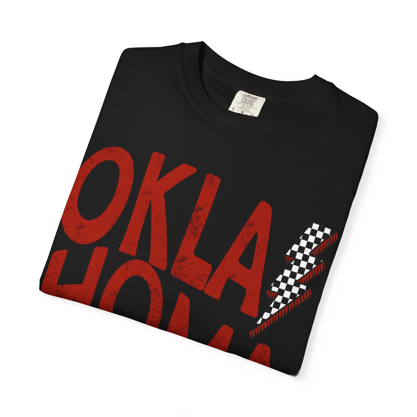 Oklahoma Checkered Bolt Comfort Colors