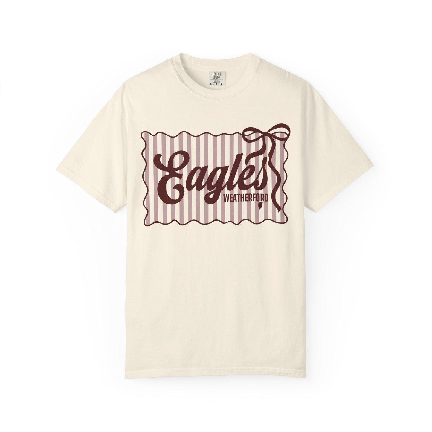 Striped Weatherford Eagles Comfort Colors
