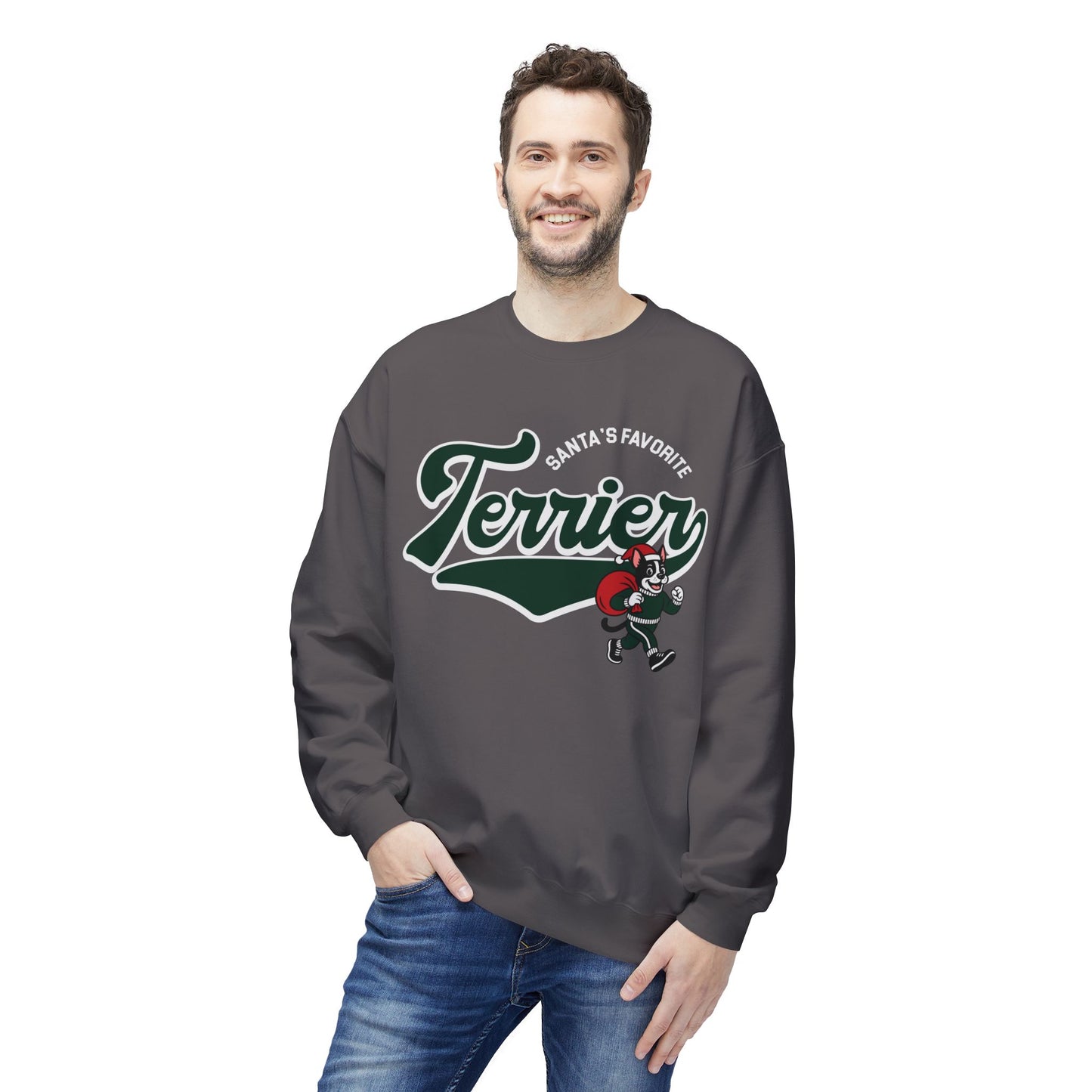 Santa's Favorite Terrier Crewneck Sweatshirt