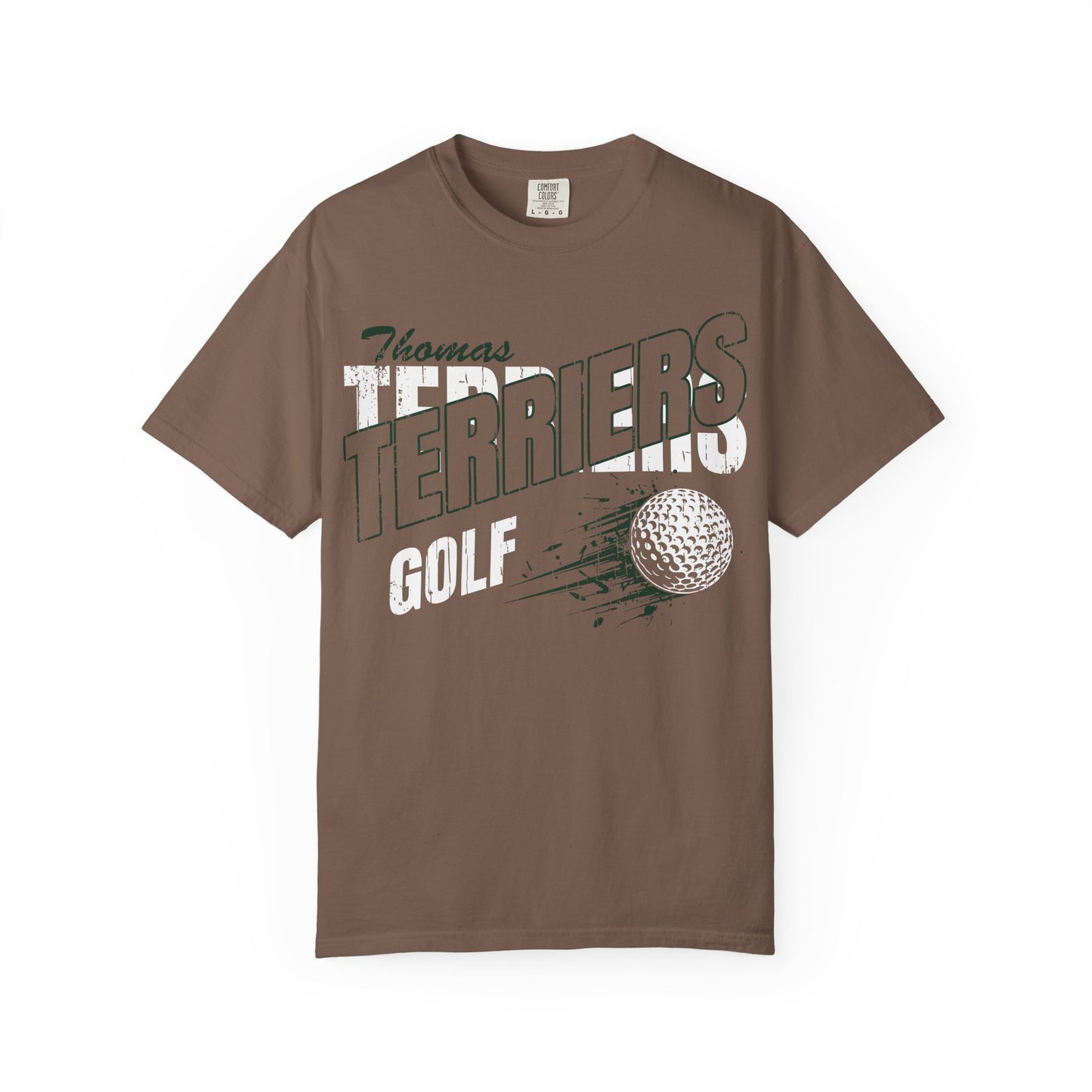 Thomas Terriers Golf Comfort Colors Tee