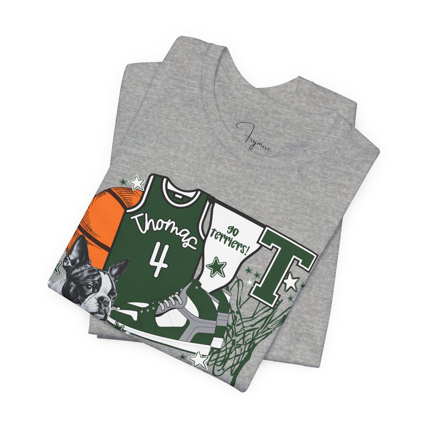 Limited Time Thomas Terriers Custom Jersey Bella Canvas Tee