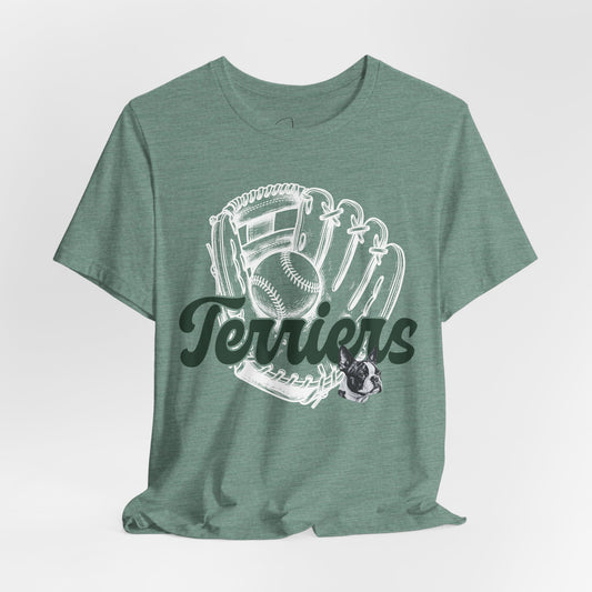 Baseball Mitt Terriers Bella Canvas Tee