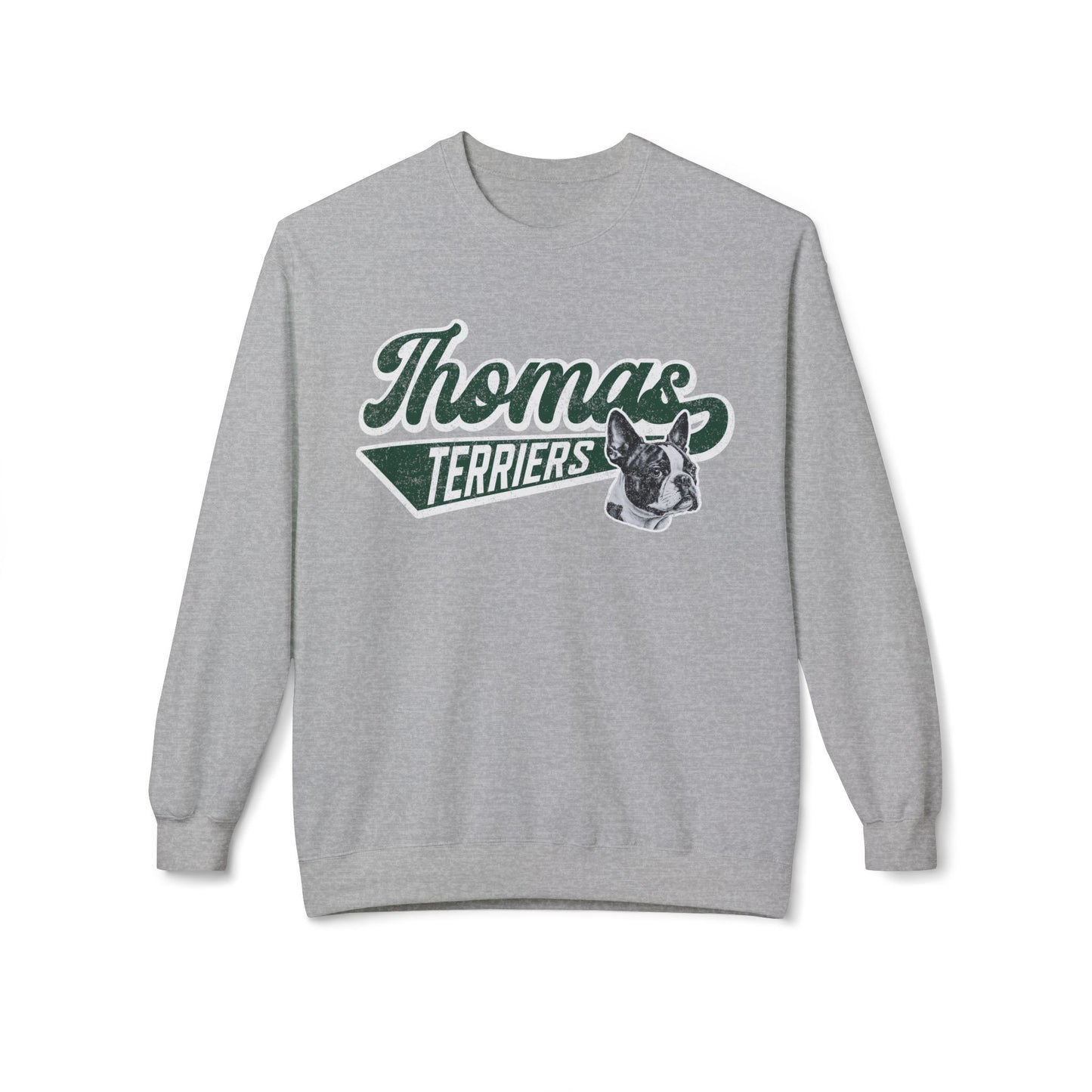 Thomas Terriers Midweight Softstyle Fleece Crewneck Sweatshirt