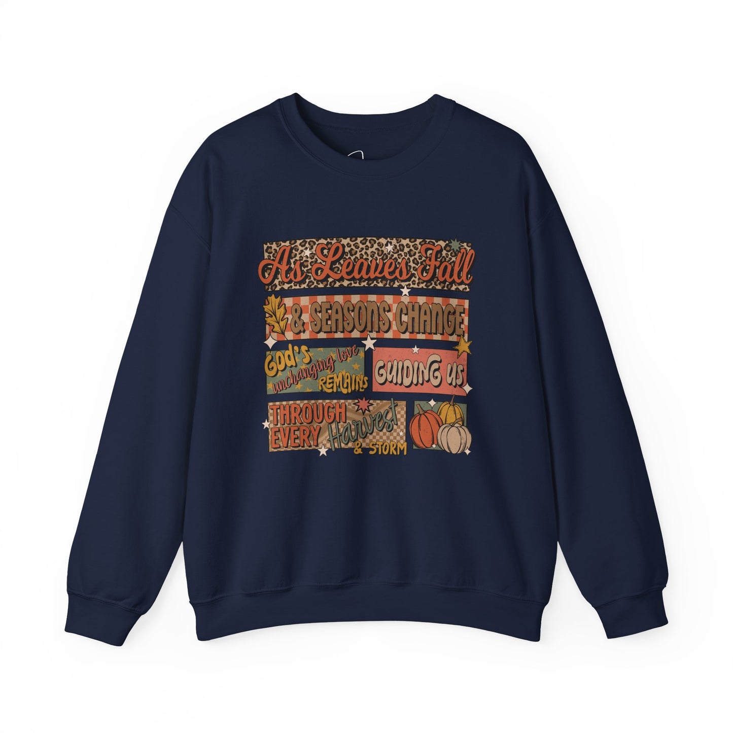 As Leaves Fall Gildan Crewneck