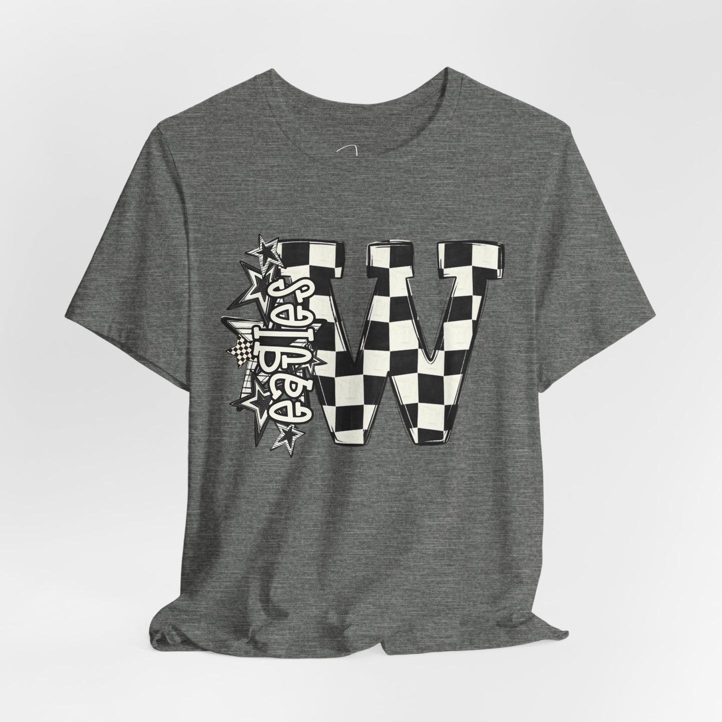 Checkered Weatherford Eagles Bella Canvas Tee