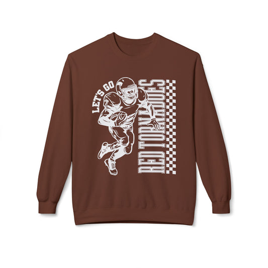 Red Tornadoes Football Lets Go Softstyle Crewneck