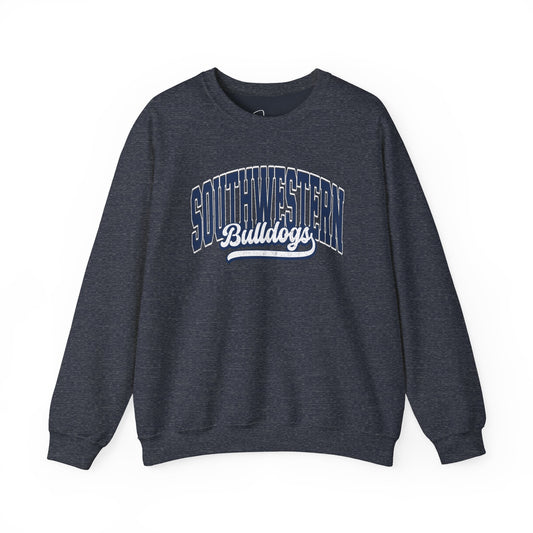 Retro bulldogs Heavy Blend™ Crewneck Sweatshirt