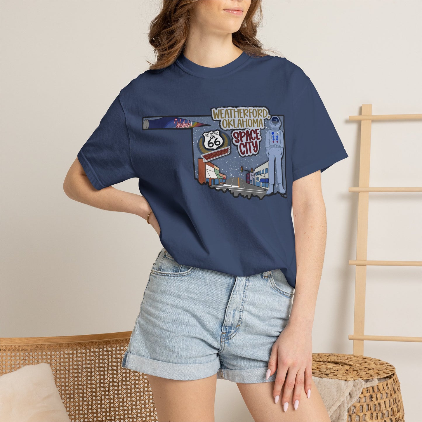Weatherford Oklahoma Space City Rt 66 Tee